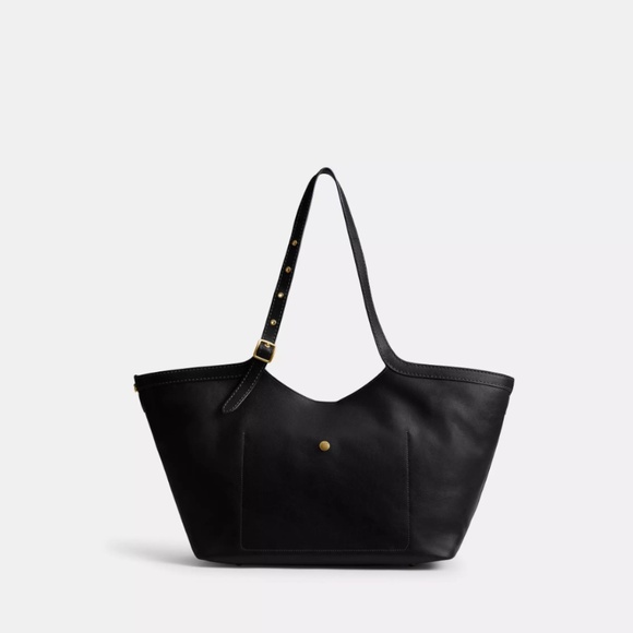 Authentic Coach Gramercy Tote Bag (Black Leather) - Picture 3 of 4